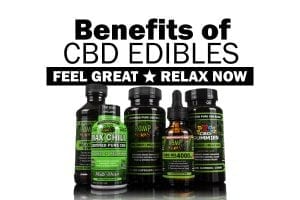 Hemp Bombs edible products, including CBD Gummies, CBD Relaxation Syrup and CBD Oil