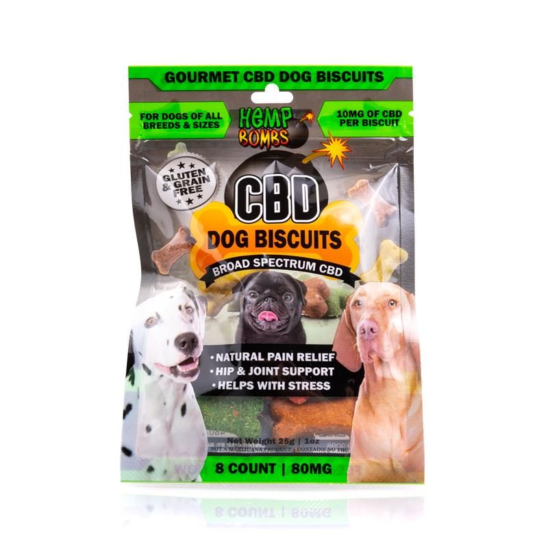 CBD Dog Biscuits 8Count Hemp Bombs