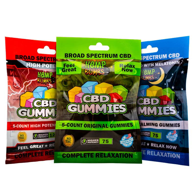 CBD Gummies sample pack - sleep, high potency, original