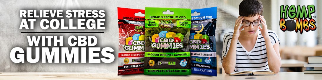 CBD-infused stress gummies for college students