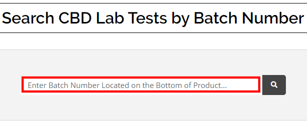 How to Check CBD Batch Number - Step 1