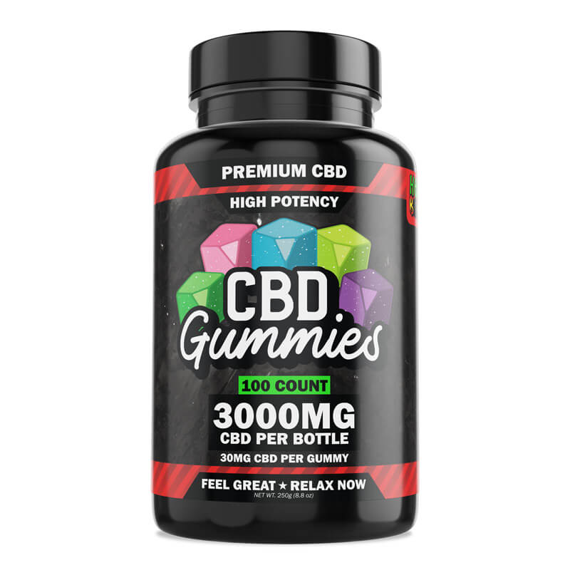 100 Count High Potency CBD Gummies | Hemp Bombs