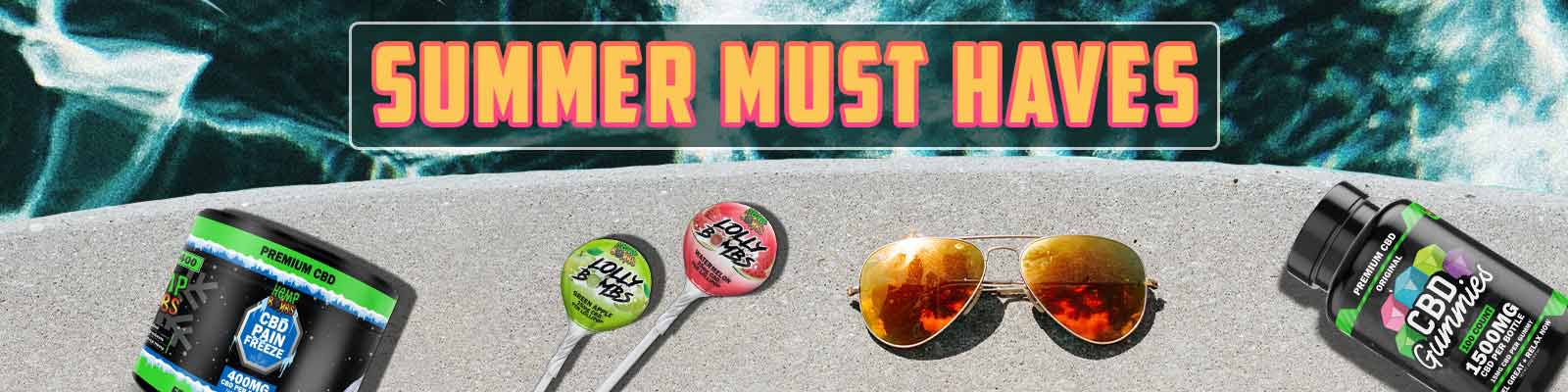 Best CBD Products for Summer - Gummies, Pain Freeze, Lollipops