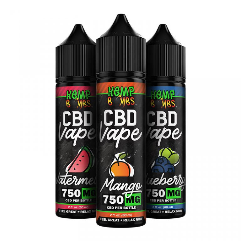 750mg CBD Vape Juice Hemp Bombs