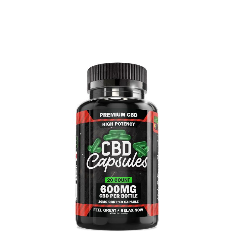 20-Count High Potency CBD Capsules