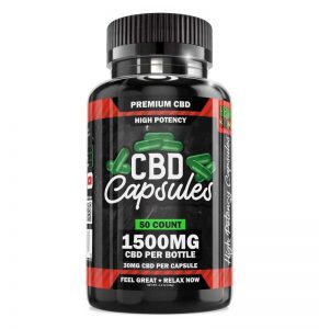 High Potency CBD Capsules 50-Count