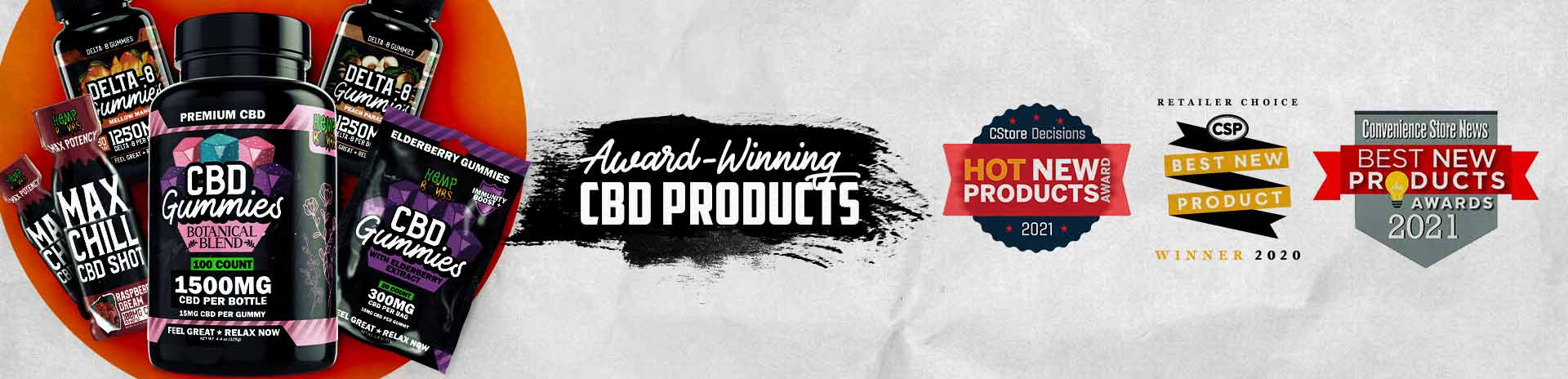 Award-winning CBD Products Banner