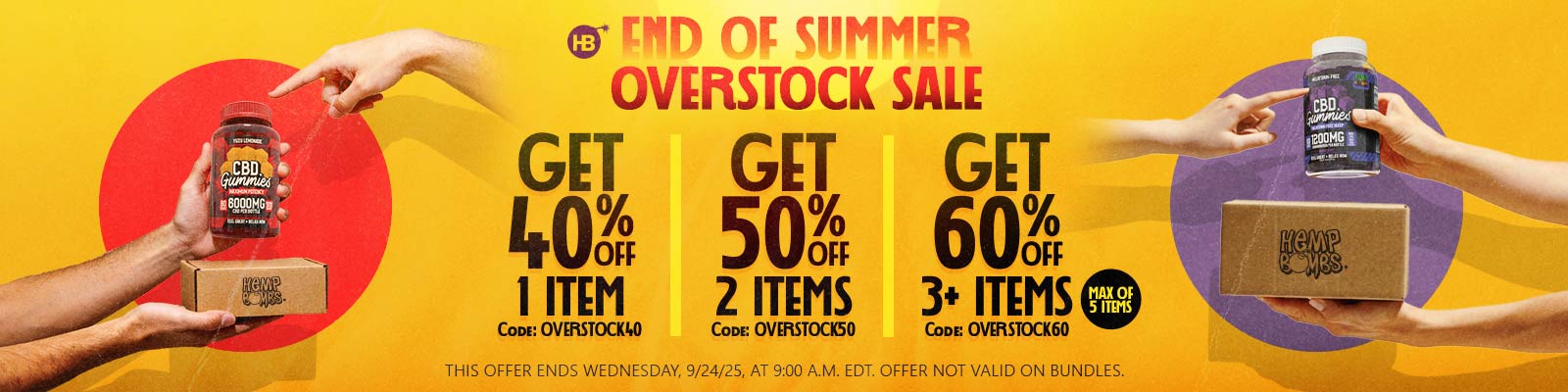 End of Summer Overstock Sale